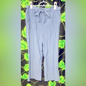 Retrology Tie-Waist Ankle Pants Sz M